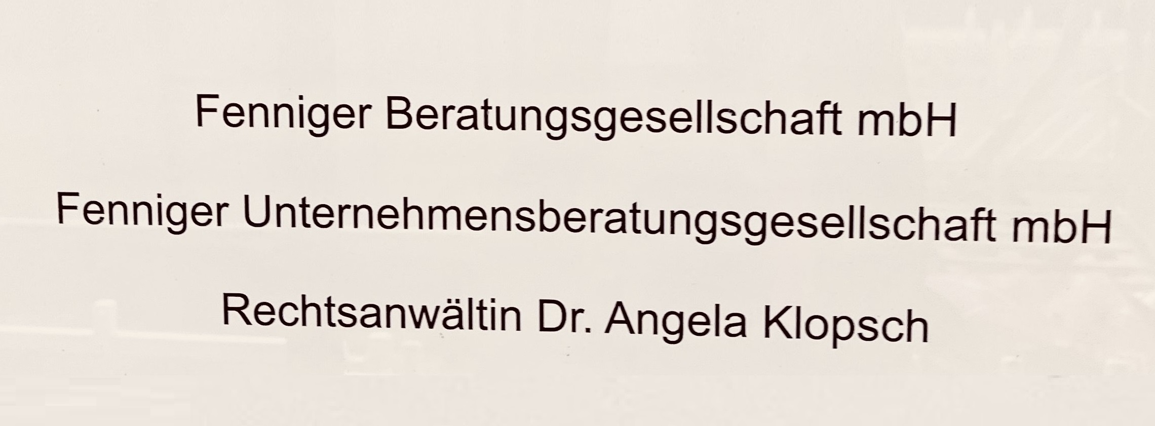 FENNIGER UNTERNEHMENSBERATUNGSGESELLSCHAFT MBH